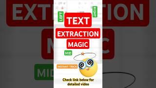 Excel Magic: Text Tricks in 1 Minute: LEFT, MID, RIGHT Functions!#excel365 #exceltricks #exceltips