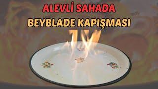 ALEVLİ SAHADA BEYBLADE KAPIŞMASI | BEYBLADELER KÖZ OLDU