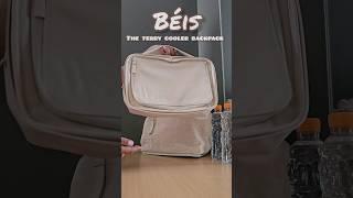 Packing the Terry cooler Backpack from Béis, such a perfect carry on for summer trips! #pack #asmr