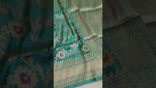 Pure Banarasi Katan Silk Handloom Made Meena Work With Silk Trade Mark 90445 41225