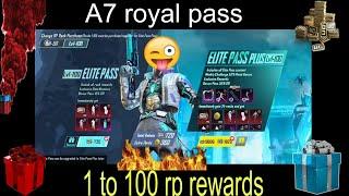 A7 royal pass pubg mobile 1 to 100 rp rewards upgrade gun skin in 2024 #pubgmobile #crateopenning