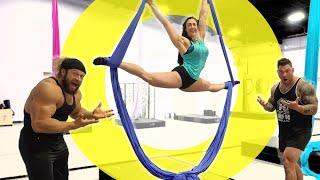 Big Guys Can Fly?! Aerial Silks = Strength Gains?!