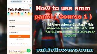 How to use smm panel in pakistan | Daily earning ( 10k to 15k) | smm panel course 1