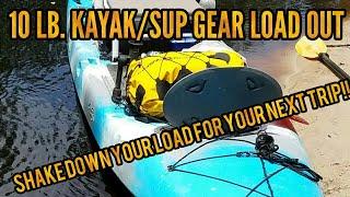 10 LB. ULTRALIGHT KAYAK/SUP CAMPING GEAR LOAD OUT