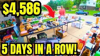 I WENT BACK TO THIS YARD SALE 5 DAYS IN A ROW!