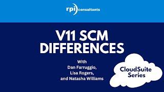 CloudSuite Series - v11 SCM Differences