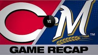 Suarez stuns Brewers with late homer | Reds-Brewers Game Highlights 7/22/19