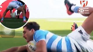 Isgro llegó al try después de un pase brillante 