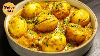 ALOO ANDA SHAHI KORMA | ANDA ALOO CURRY RECIPE | EGGS AND POTATO CURRY