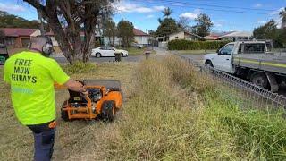 Wait until you see the backyard. This is going to be an EPIC overgrown Lawn Clean up.