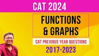 Functions and Graphs 1 |CAT PYQs 2017-23 || CAT 2024 || Algebra | Quantitative Aptitude