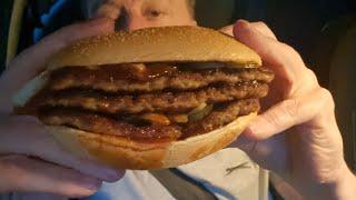 McDonald's #McRib celebration of its return, tripling it. review @Morris Street Wigan Worst Maccies?