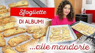 Sfogliette di albumi alle mandorle: con soli 3 albumi preparate 2 teglie di biscotti