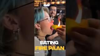 Fire Paan  | Eating Fire Paan #shorts