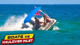 BLUE TOP LEGEND VS BOCA INLET !! | Boats vs Haulover Inlet