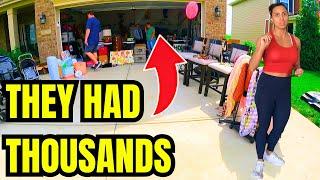 WE BOUGHT THEIR ENTIRE YARD SALE TABLE