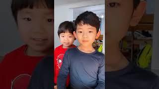 지호 서호 형제 마스크는 답답해요