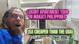 Budget Apartment Tour Makati Philippines & Chat Vlog with an American (5x Cheaper than USA)