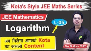 Logarithm | Lecture 5 | Kota's Style JEE Maths Series | JEE Main | Ajay Sir | TPlive Kota