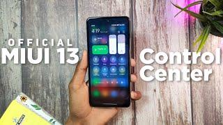 New MIUI 13 Control Center For Xiaomi Phones - iOS inspired animations 