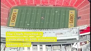 Throwback design to adorn field for Kansas City Chiefs' home opener