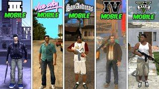 Comparison of  All GTA Games On Mobile Evolution