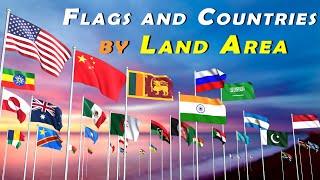 countries Size comparison | All Countries ranked by  Land Area - flags of the world