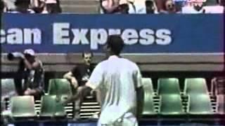 Pete Sampras shows how to play chip and charge tennis (part 2)