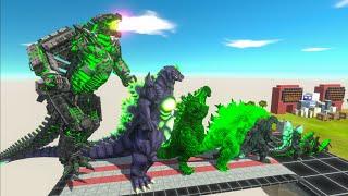 EVOLUTION of NEW MECHAGODZILLA RADIATION Size Comparison VS Team DARK VENOM GODZILLA x KING TITAN