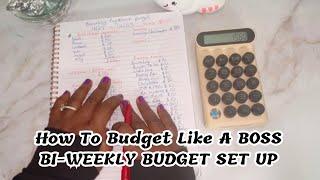 How to Budget like a BOSS |BI-WEEKLY BUDGET | Simple Money Plans