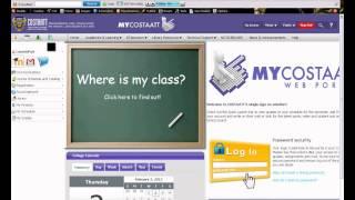 How to self enrol your courses in COSTAATT eclassroom