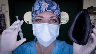 ASMR Anaesthetist Puts You To Sleep With Gas & Wakes You Up After Surgery - Beeps, Typing, Gloves