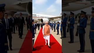 Narendra Modi’s Foreign Arrival With Full SPG Security ️