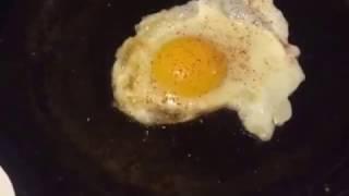 Frying an Egg in the Stargazer Cast Iron Skillet