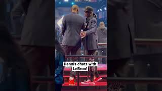 Dennis Rodman was just enjoying life with Michael Jordan and LeBron at the NBA 75 ceremony! 