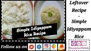 Simple Idiyappam Rice Recipe...