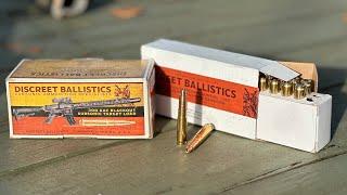 Discreet Ballistics 300 BLk Ammo Test (Sub MOA subsonic hunting bullets)