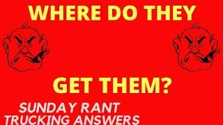 Who speaks for us? | Sunday Rant | Trucking Answers