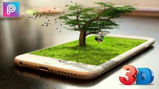 PicsArt 3d editing | picsart 3d mobile screen editing | picsart tutorial 3d manipulation