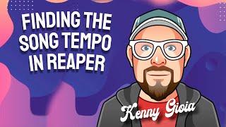 Finding the Song Tempo in REAPER