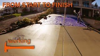 Pouring a Concrete Driveway Approach From Start to Finish | working STUFFandTHINGS | 39