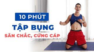 10 Phút Tập Bụng Săn Chắc Khỏe Hơn tại Nhà | Core Abs Workout