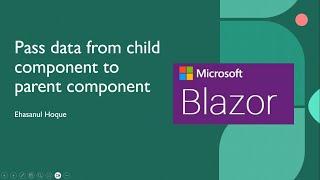 Pass Data between components Blazor (from child to parent) | blazor Eventcallback | .net 8.0 Wasm