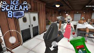 Evil Nun Join Ice Scream 8 Aniversary V2 Full Gameplay