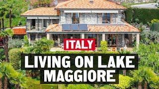 Living on Lake Maggiore in Italy in a Rustic Villa with a Garden