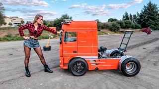 Homemade mini drift truck 