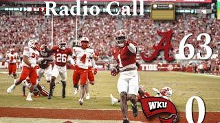 Radio Call  Western Kentucky vs Alabama 2024 Highlights