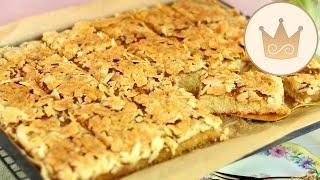 QUICK AND DELICIOUS!  BAKE SHEET CAKE WITH ALMONDS!  YOU'LL LOVE IT  RECIPE BY SUGARPRINCESS