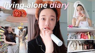 [SUB] Living alone diary🫧 | cooking & grocery shopping, อยู่คนเดียวทำอะไรบ้าง | Beamsareeda