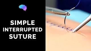 Simple interrupted suture (wound suturing) - OSCE Guide | UKMLA | CPSA